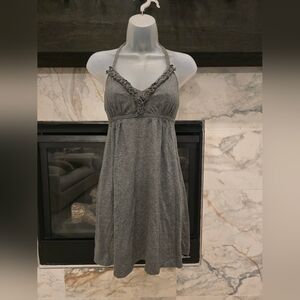 Express Gray Halter Dress